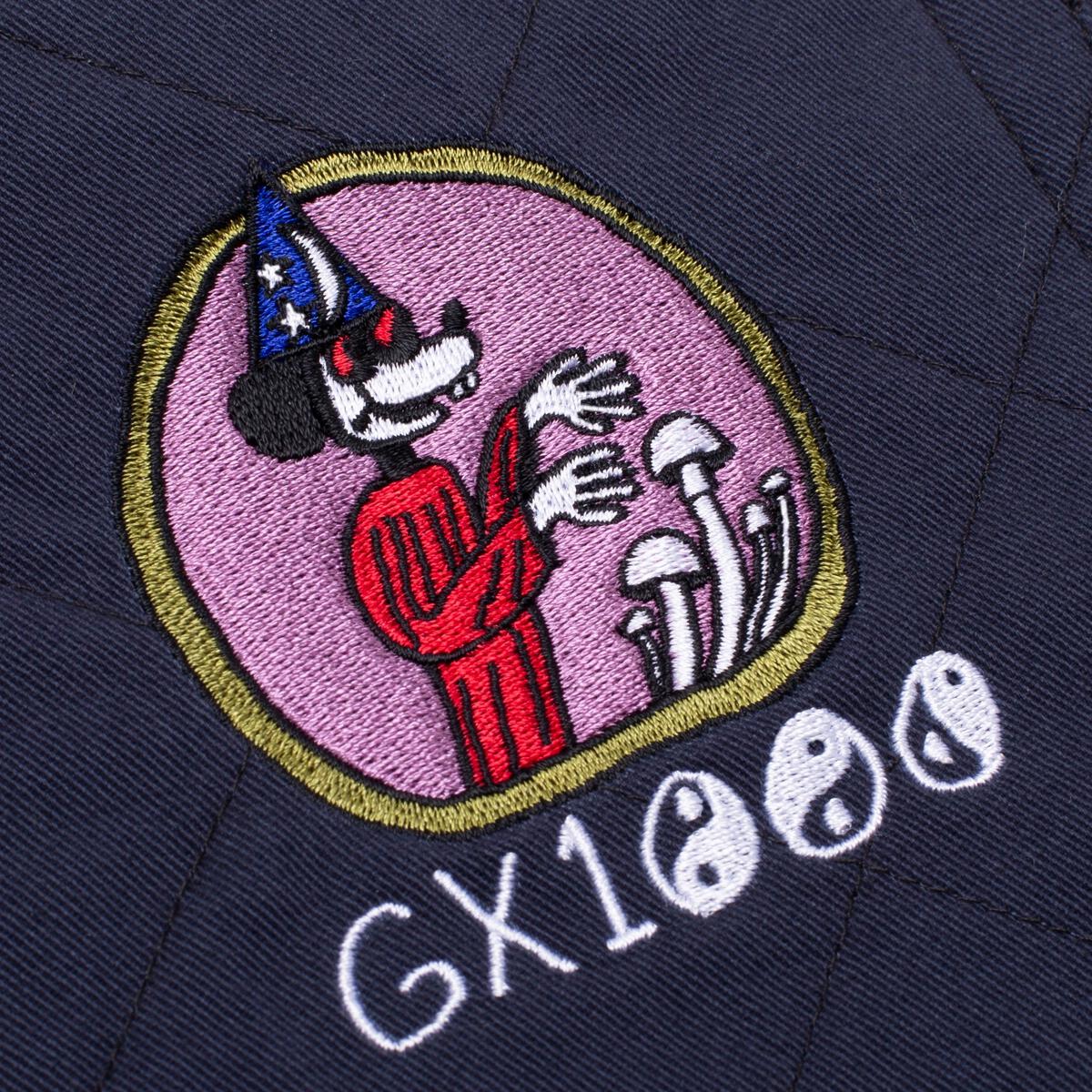 GX1000 BAGGY QUILTED TWILL PANT NAVY