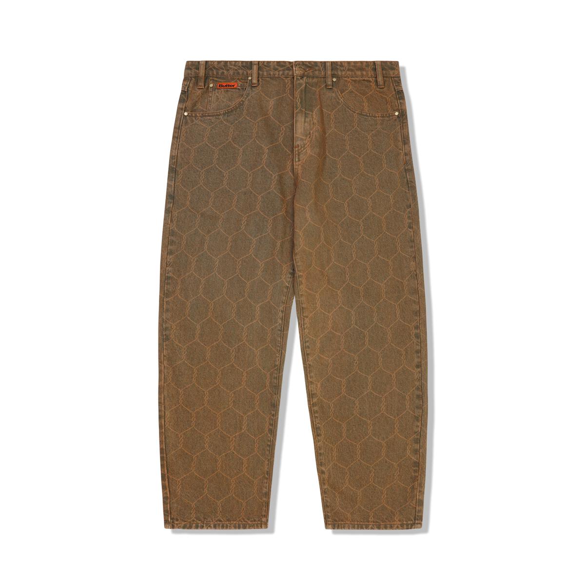 BUTTERGOODS CHAIN LINK DENIM JEANS WASHED BROWN