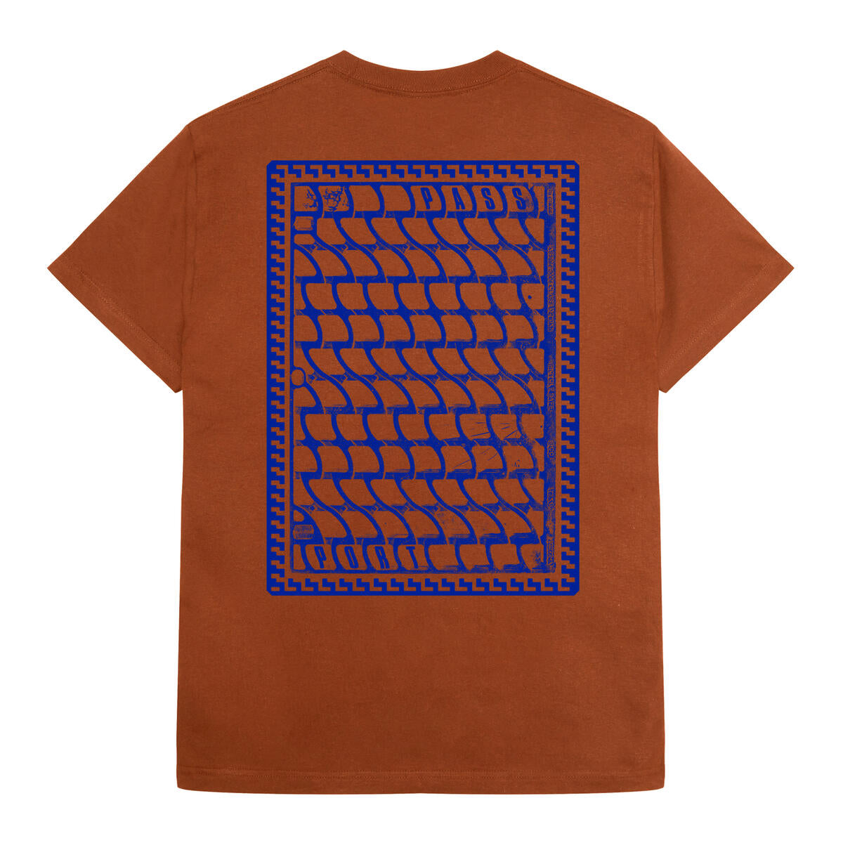 PASS~PORT SKATEBOARDS DRAIN TEE TEXAS ORANGE