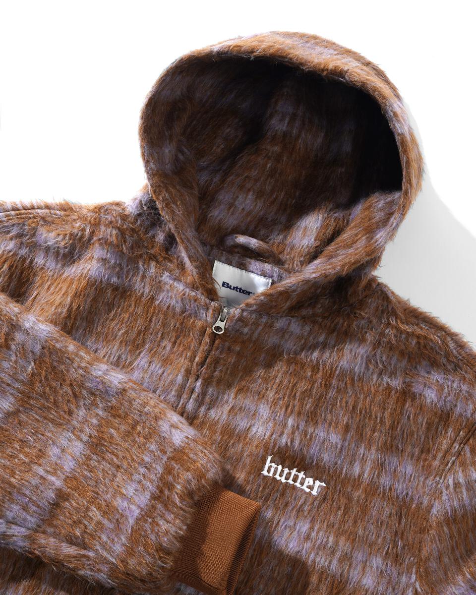 BUTTERGOODS HEAVY PLAID WORK JACKET BRICK/DUSK