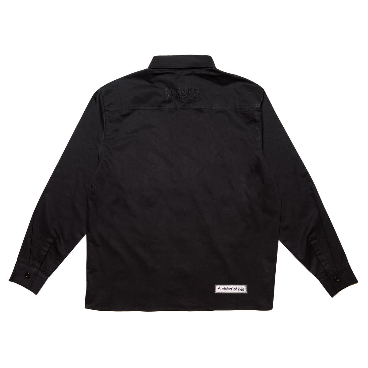 HODDLE SKATEBOARDS VISION OF OXFORD SHIRT BLACK