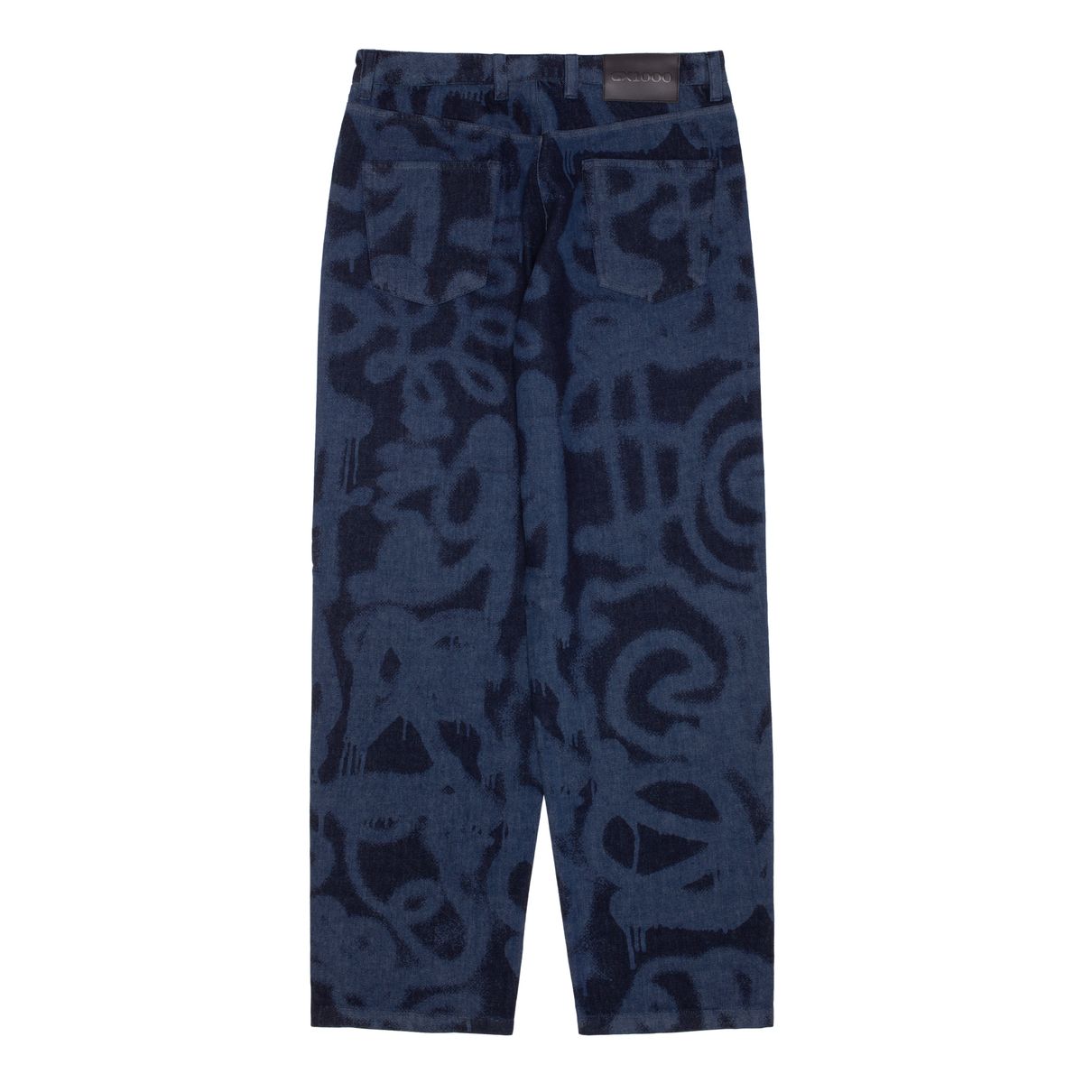GX1000 BAGGY PANT SPRAYED BLUE DENIM
