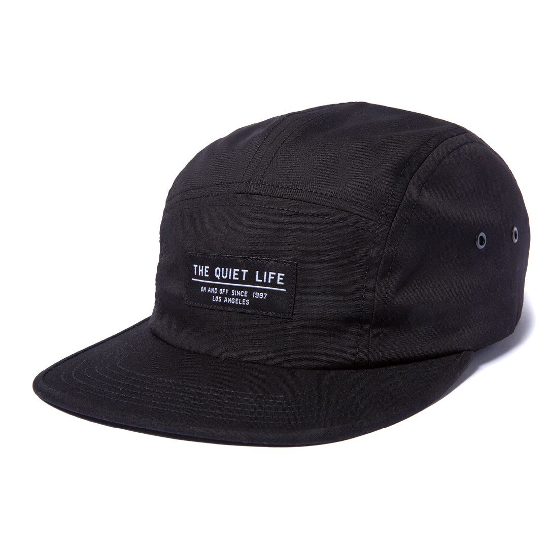 THE QUIET LIFE FOUNDATION 5 PANEL CAMPER CAP BLACK