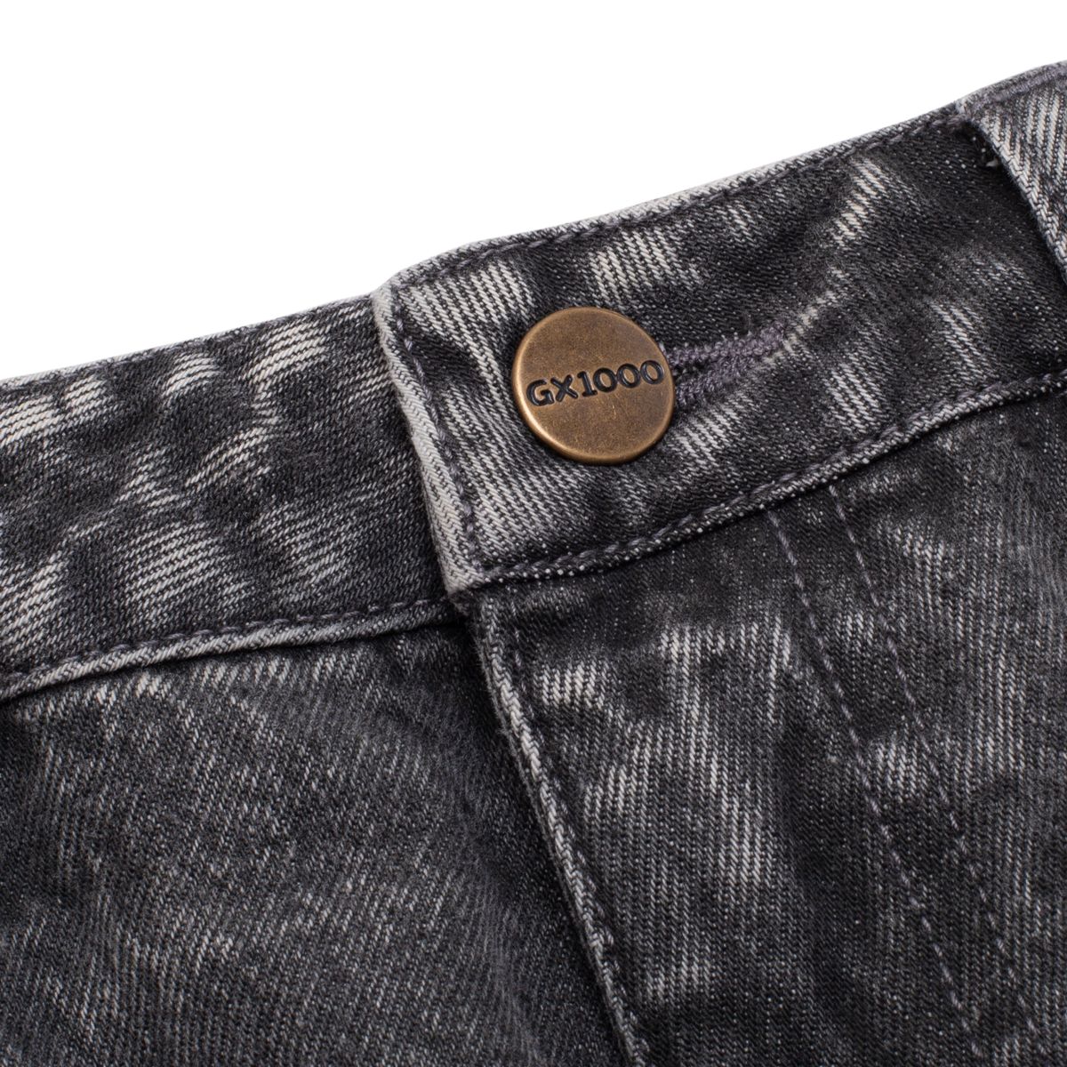 GX1000 BAGGY PANTS CHARCOAL DISTRESSED