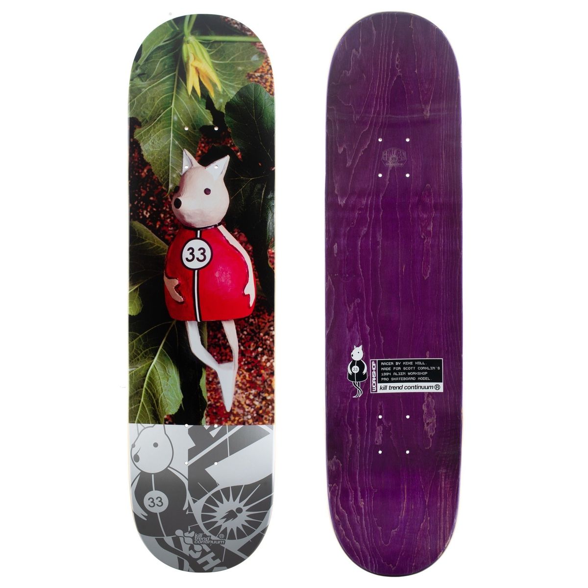 ALIEN WORKSHOP RACER KTC MACHE DECK 8.25