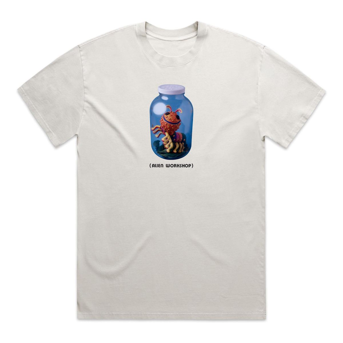 ALIEN WORKSHOP BUG JAR KTC MACHE TEE WORN WHITE