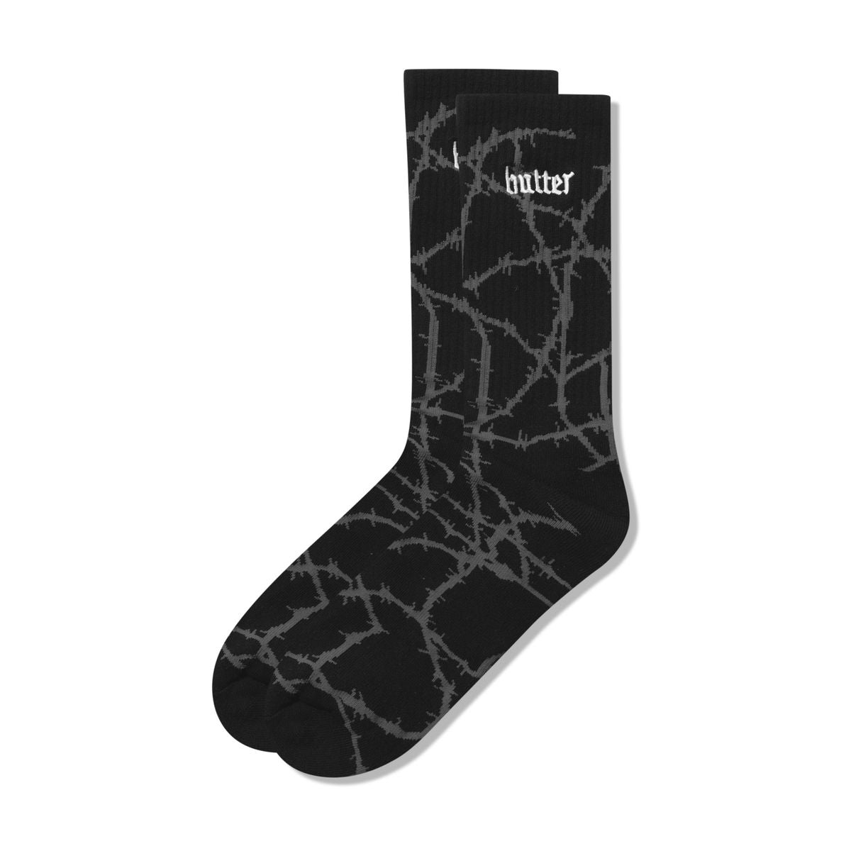 BUTTERGOODS WIRED SOCKS CHARCOAL