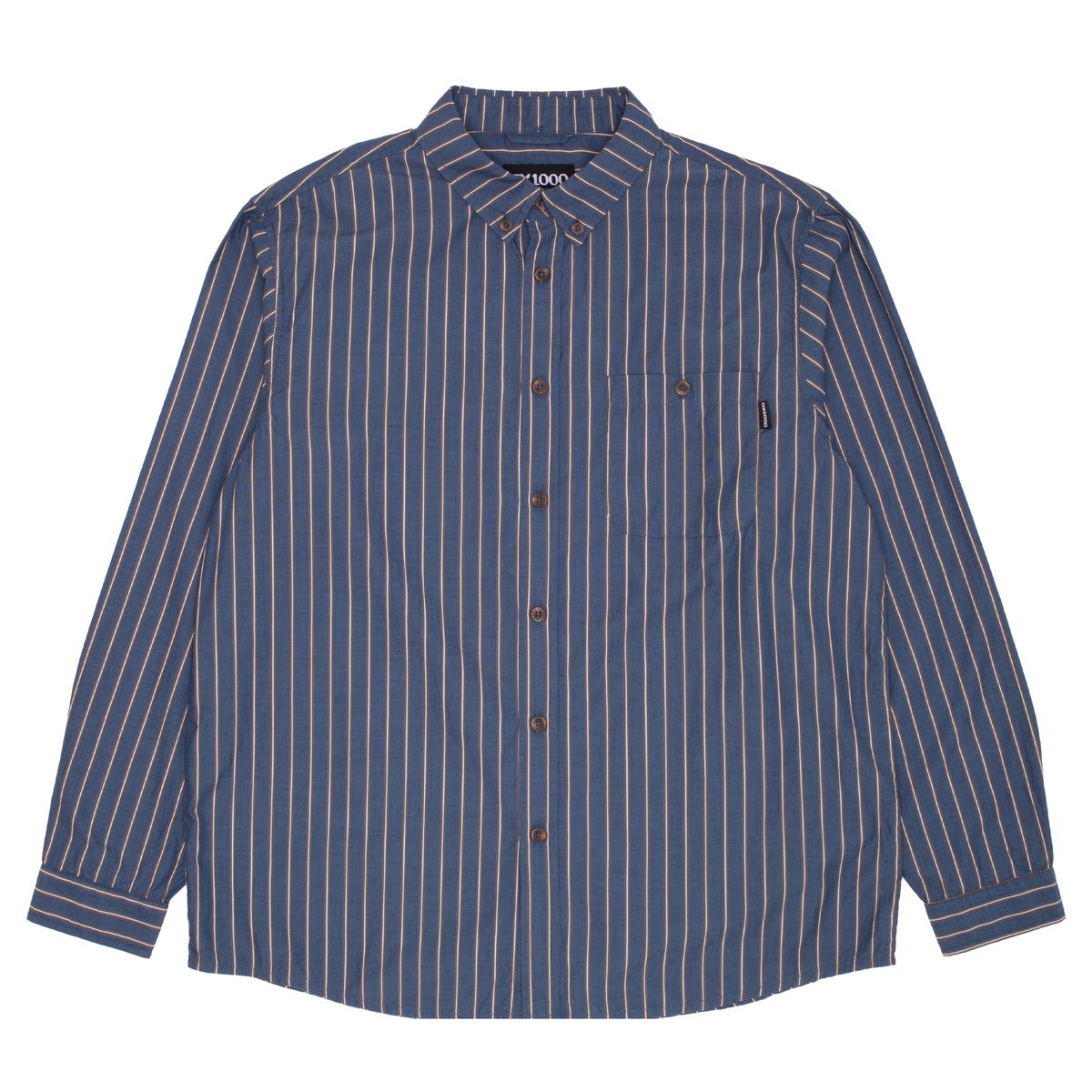 GX1000 LONG SLEEVE BUTTON DOWN NAVY STRIPED