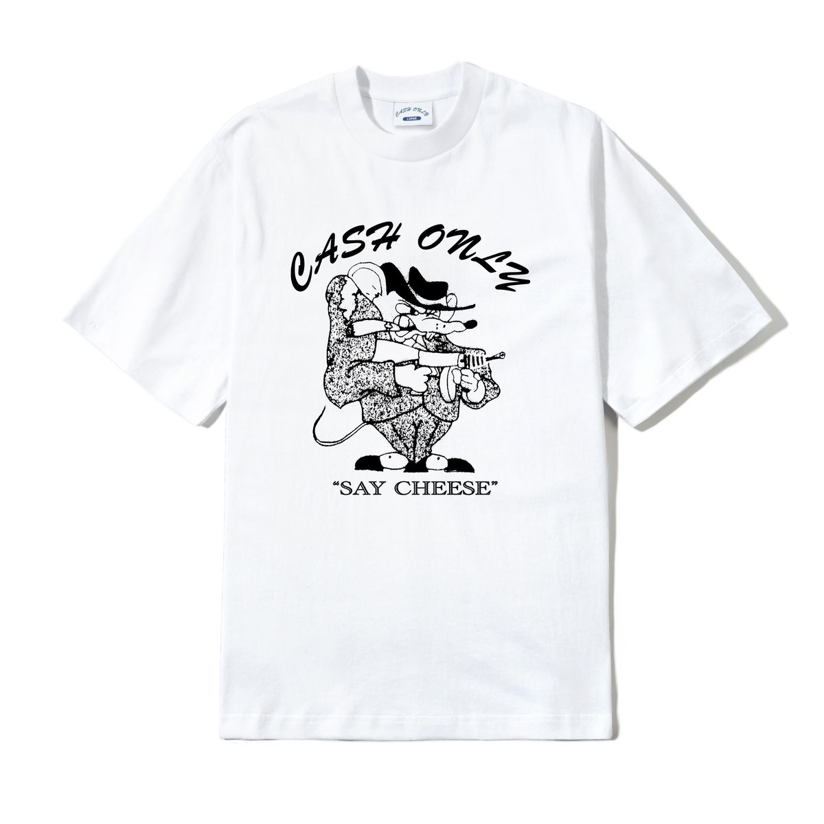 【CASH ONLY】 Recordings Tee - White Cash Only Recordings T-shirt White