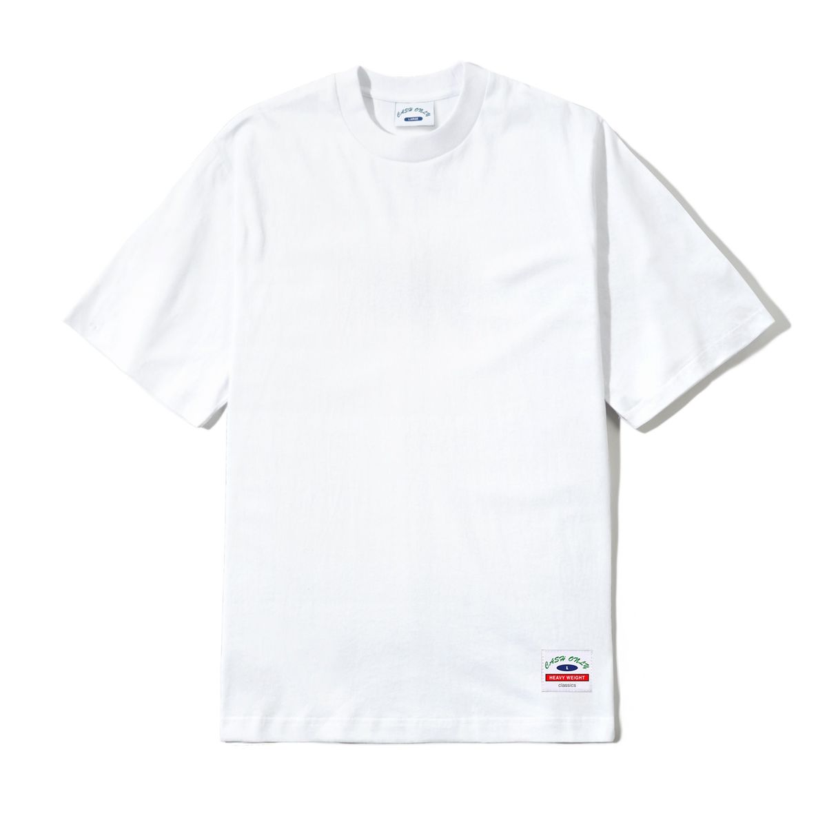 CASH ONLY DIST ULTRA HEAVY WEIGHT BASIC TEE WHITE