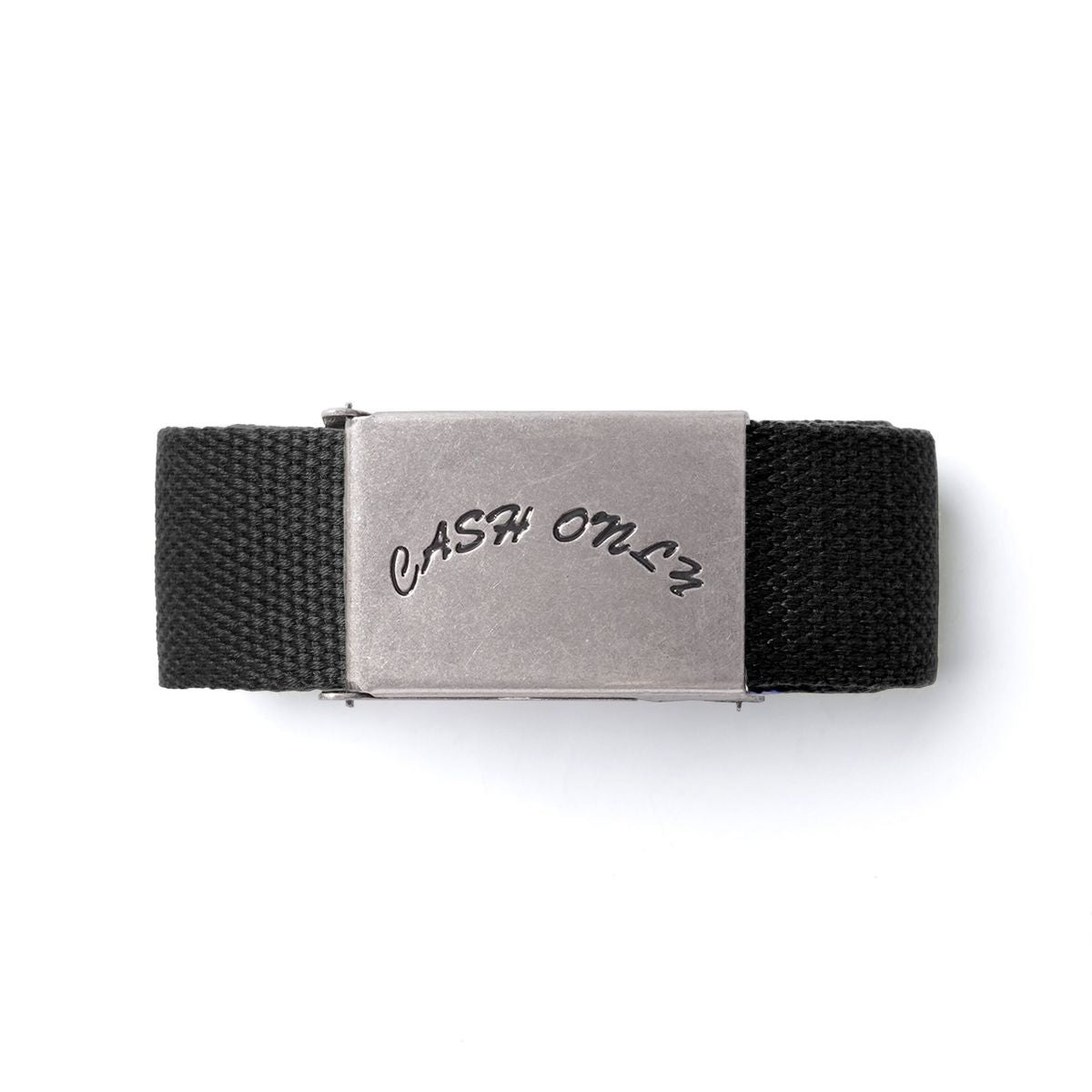 CASH ONLY DIST LOGO WEB BELT BLACK