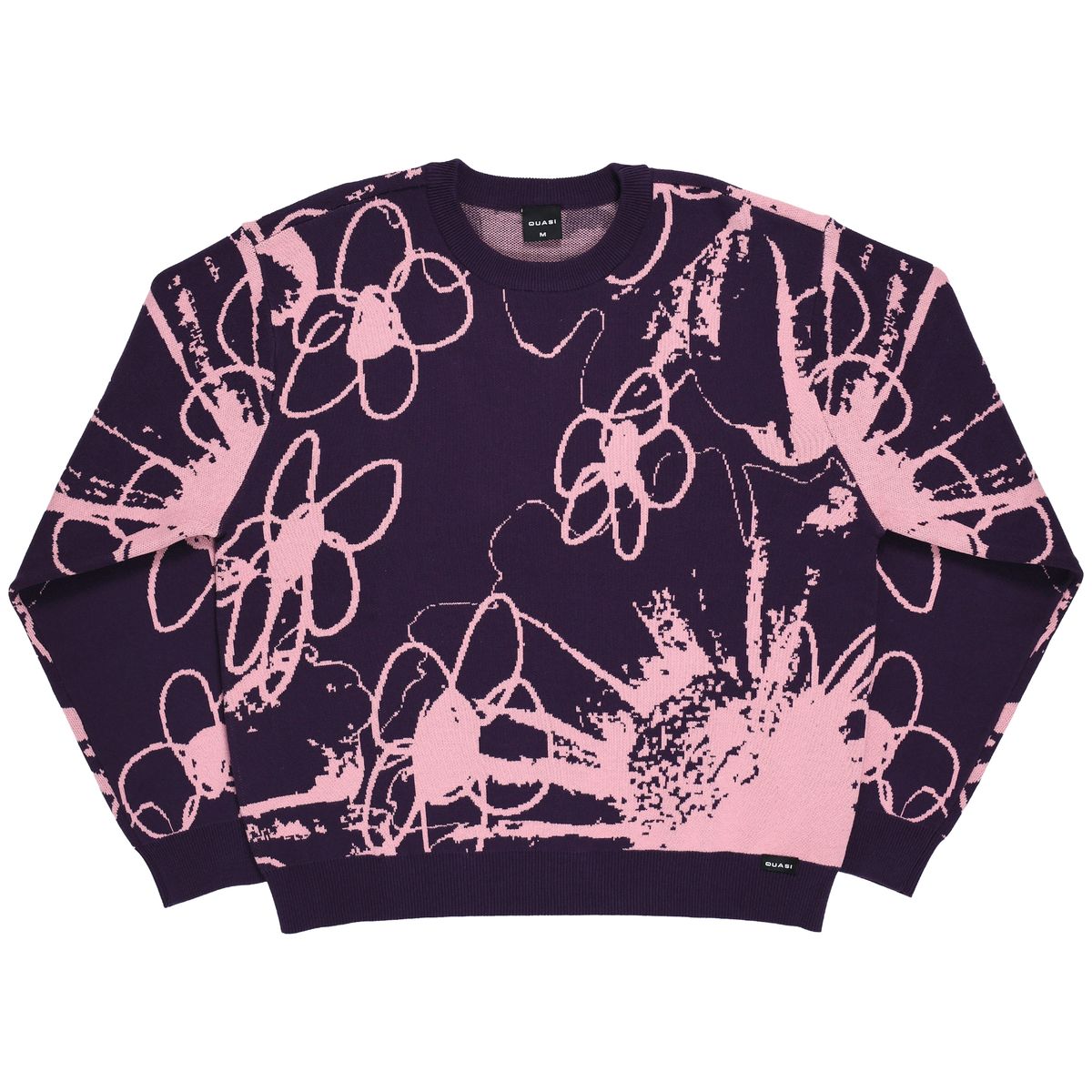 QUASI SKATEBOARDS HYMN SWEATER EGGPLANT