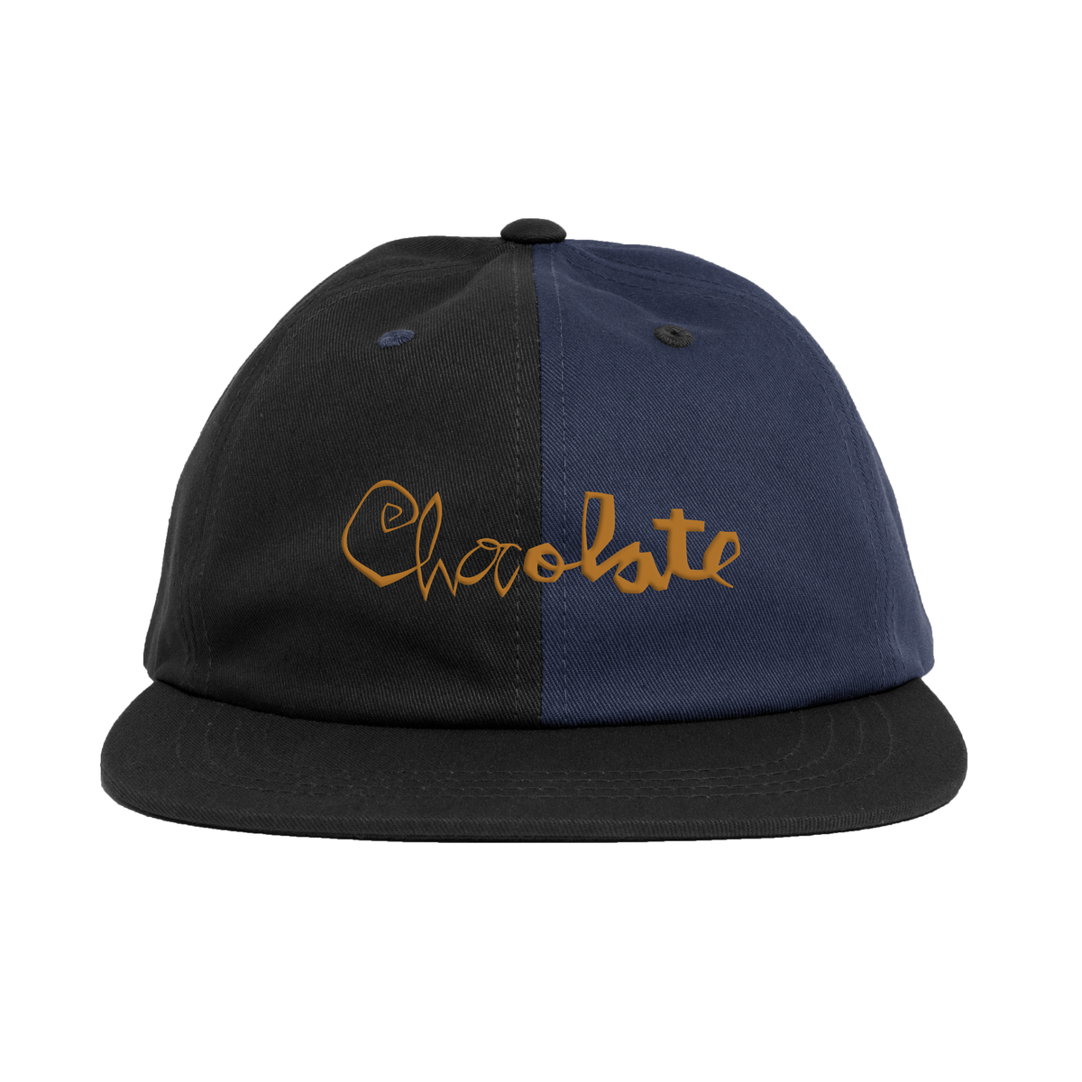 CHOCOLATE SKATEBOARDS SKRUNK 6-PANEL CAP BLACK/BLUE