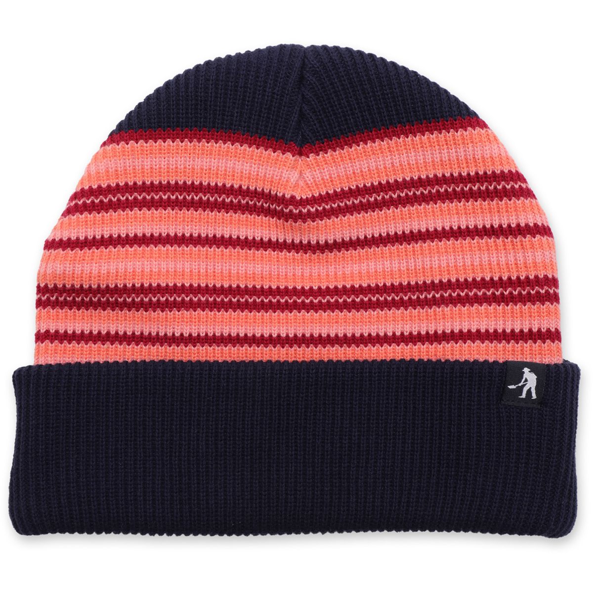 PASS~PORT SKATEBOARDS ORGANIC COTTON STRIPE BEANIE NAVY