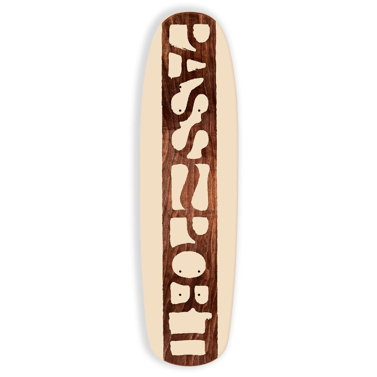 PASS~PORT SKATEBOARDS ROUGH NEG SHAPED DECK 8.6