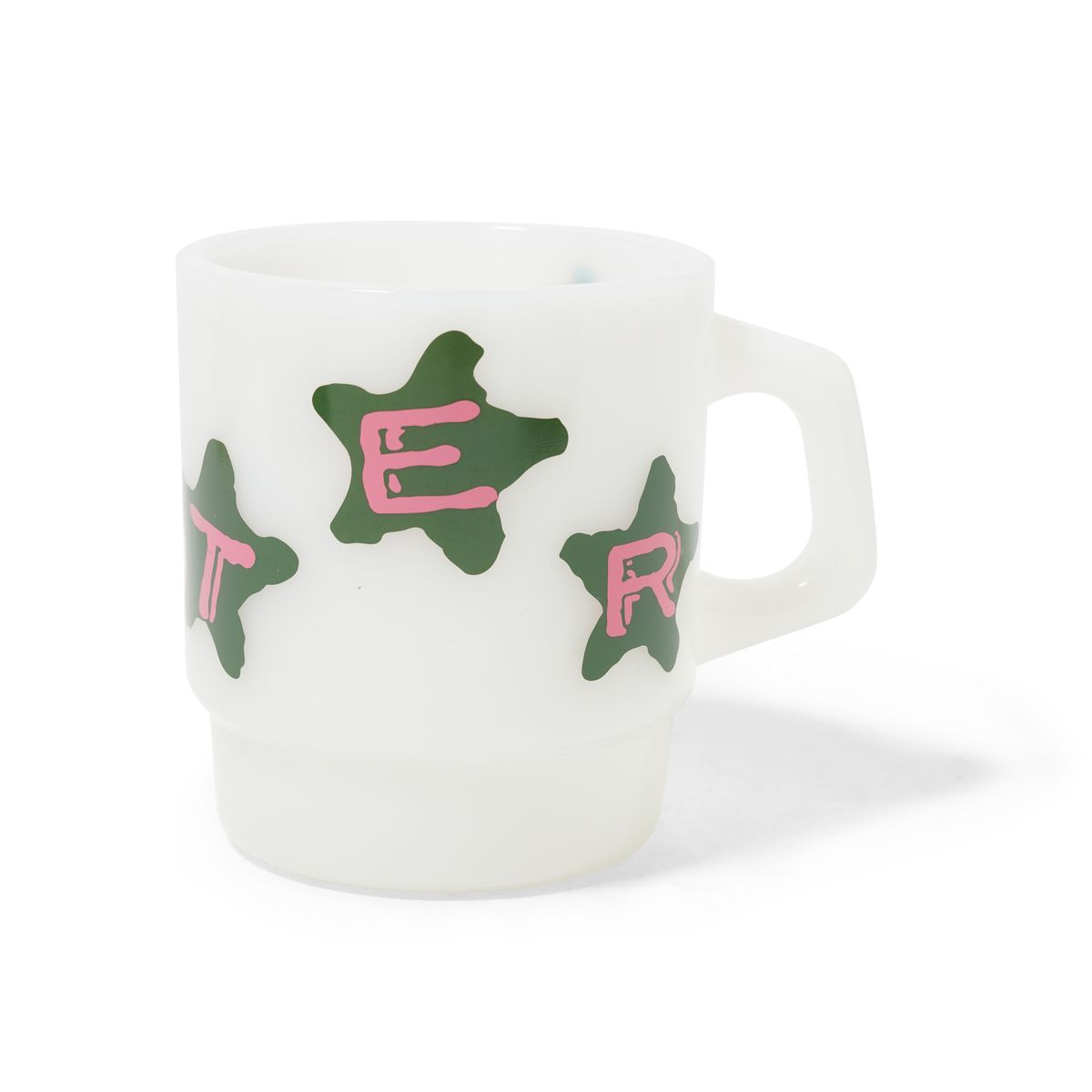 BUTTERGOODS STARS MILK GLASS WHITE