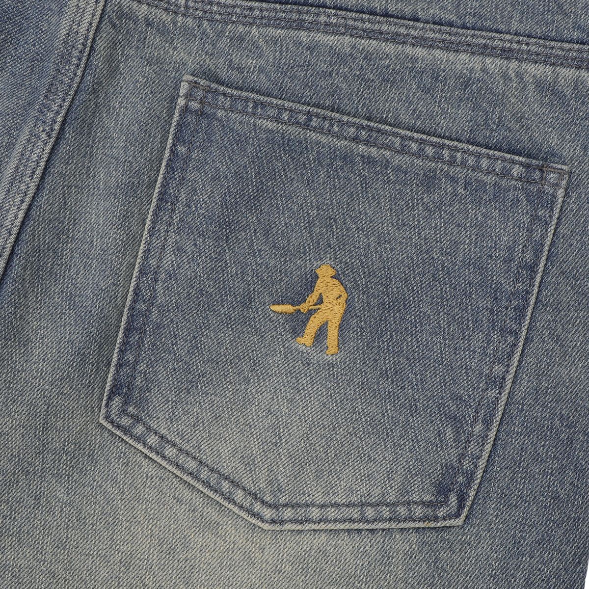 PASS~PORT SKATEBOARDS WORKERS CLUB DENIM FADED GREY
