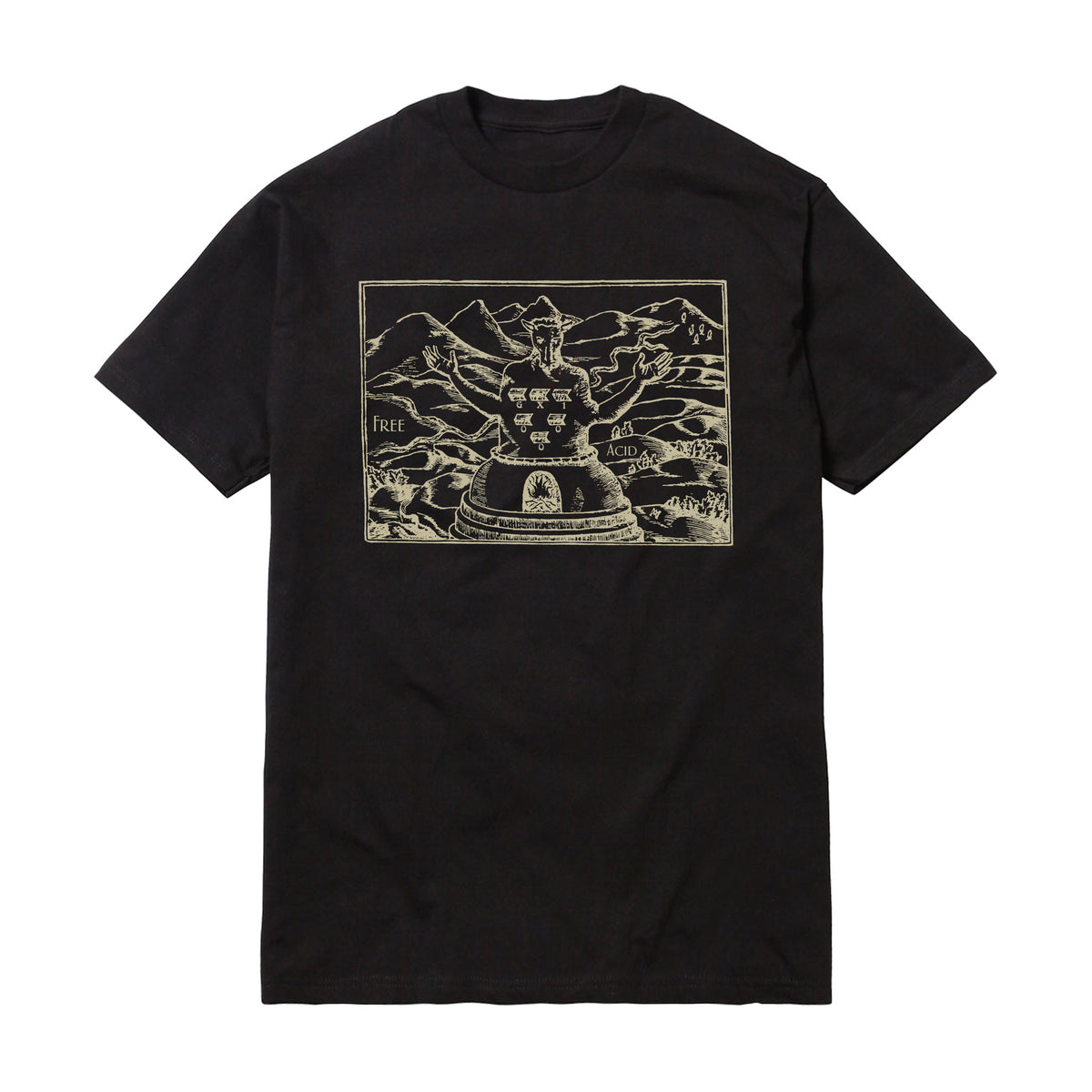 GX1000 FREE ACID TEE BLACK