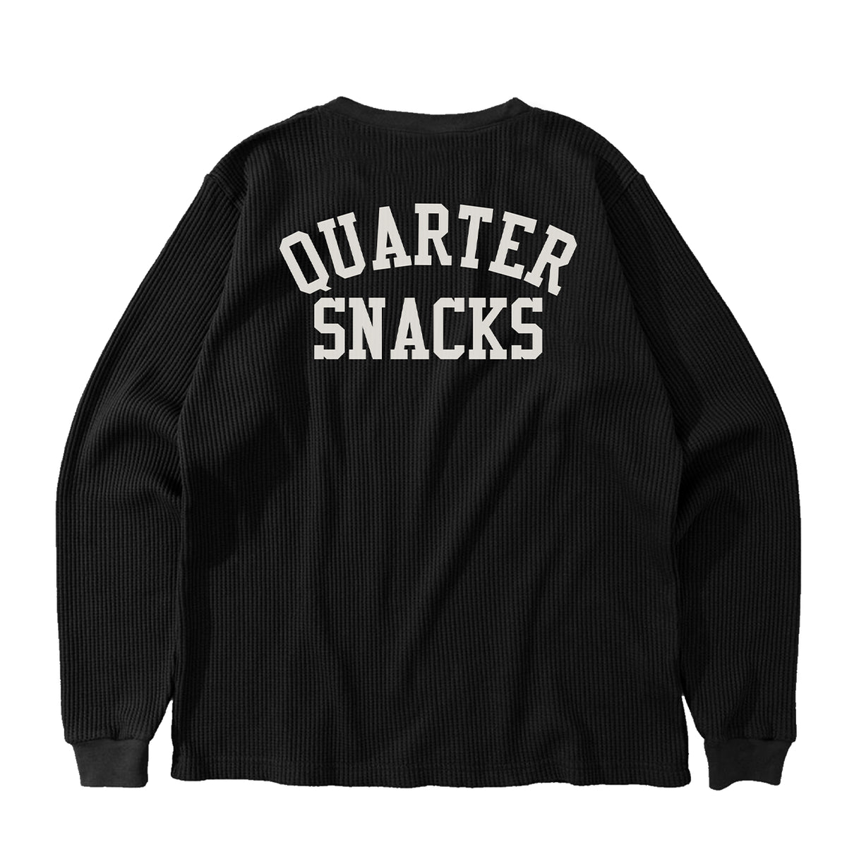 QUARTERSNACKS PRINTED THERMAL LONGSLEEVE BLACK
