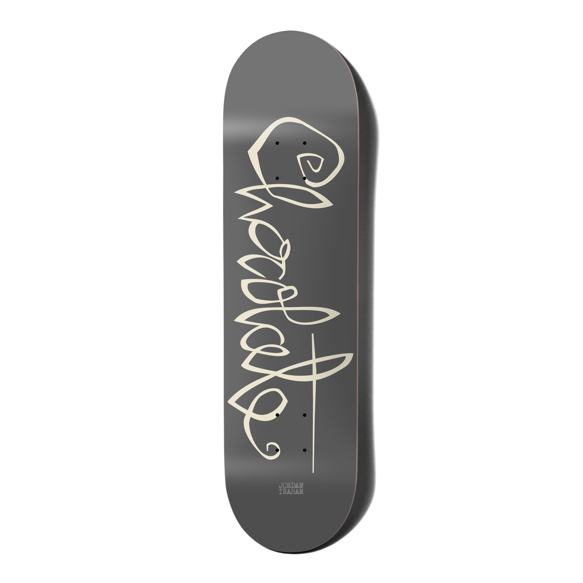 CHOCOLATE SKATEBOARD TRAHAN OG SCRIPT DECK