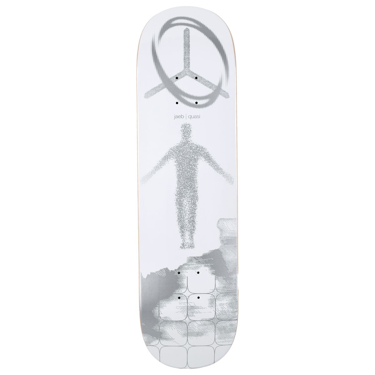 QUASI SKATEBOARDS JAEB DEBUT DECK WHITE 8.5