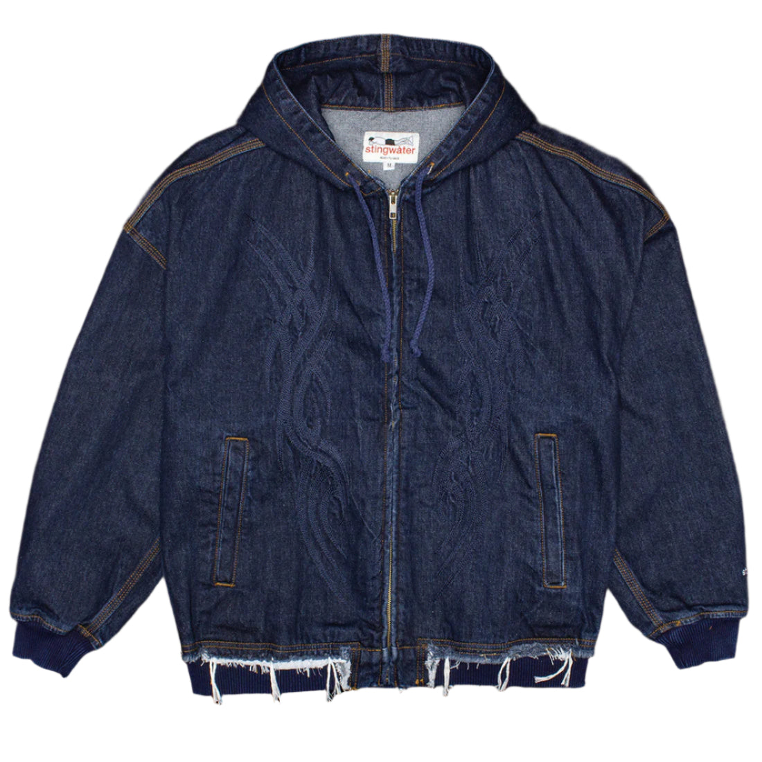STINGWATER TRIBAL ZIP UP HOODIE TRUE BLUE