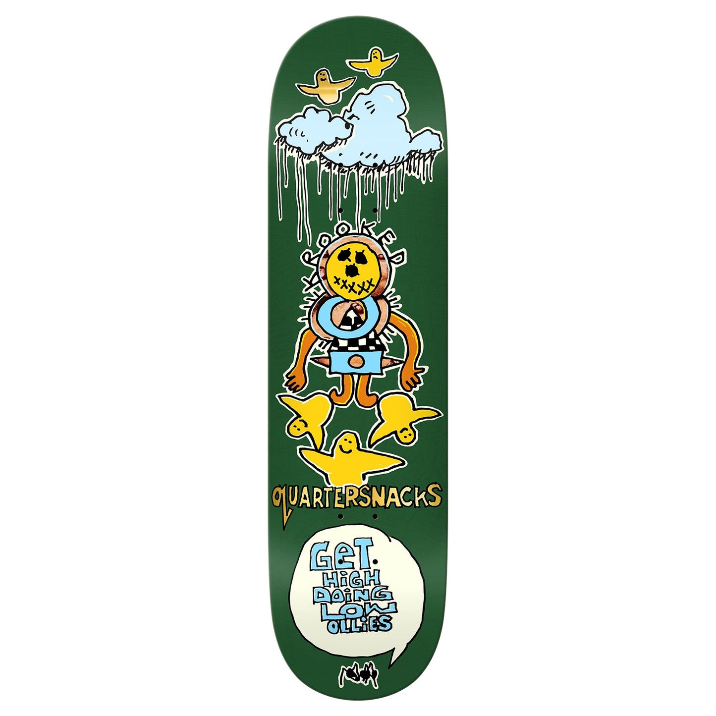 KROOKED SKATEBOARDS X QUARTERSNACKS GET HIGH DECK