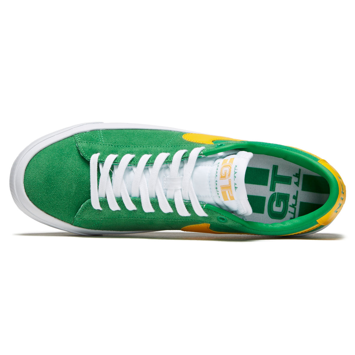 NIKE SB ZOOM BLAZER LOW PRO GT LUCKY GREEN AND GOLD