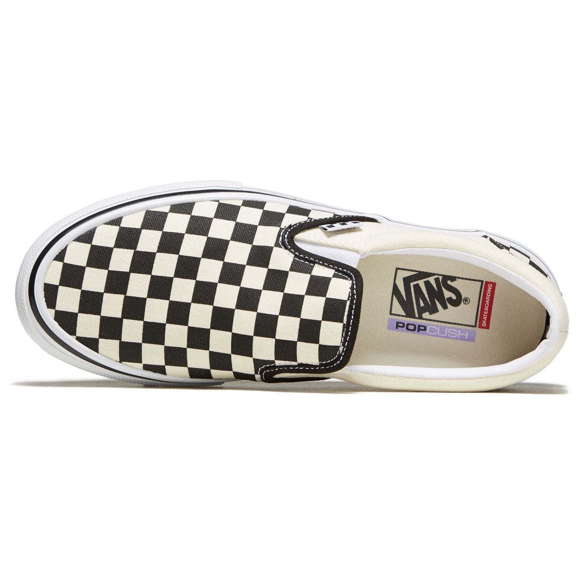 VANS SKATE SLIP ON CHECKERBOARD BLACK/OFF WHITE