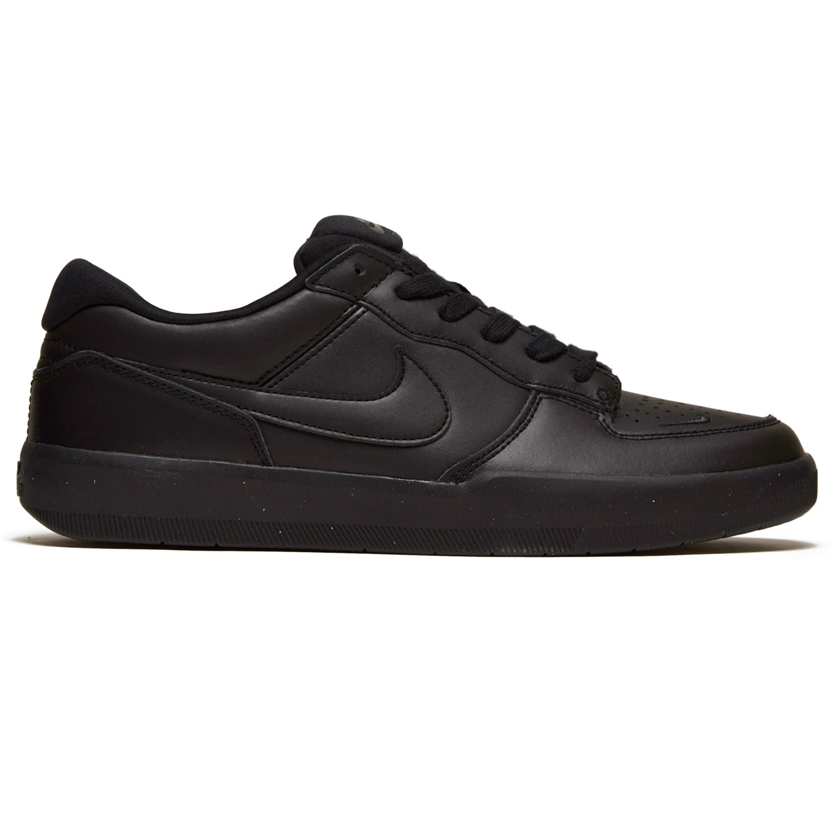 NIKE SB FORCE 58 BLACK/BLACK BLACK/BLACK LEATHER
