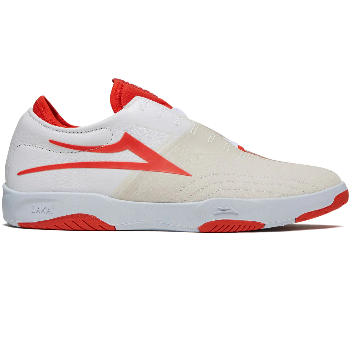 LAKAI LTD MOD WHITE/ FLAME SUEDE