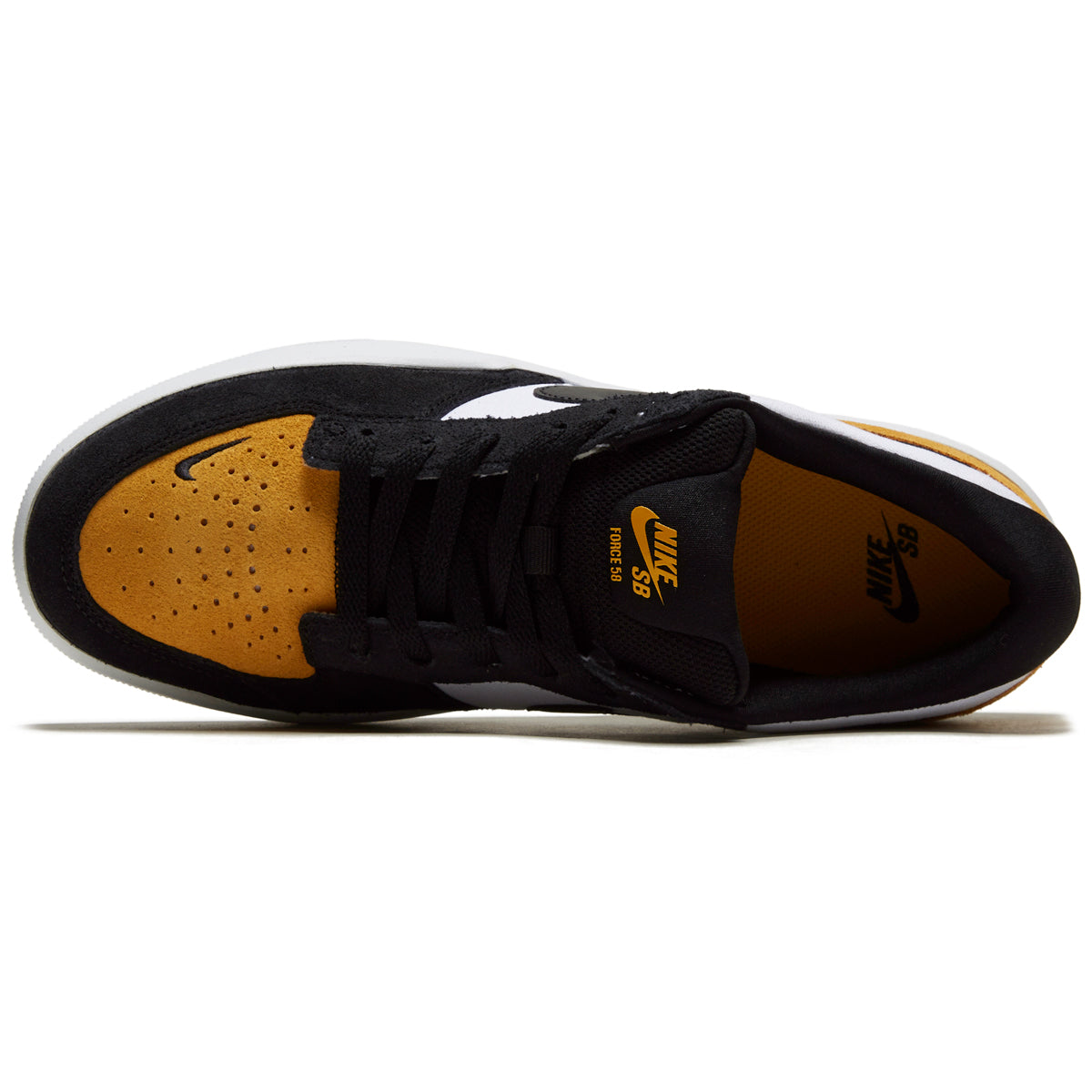 NIKE SB FORCE 58 UNIVERSITY GOLD/BLACK WHITE