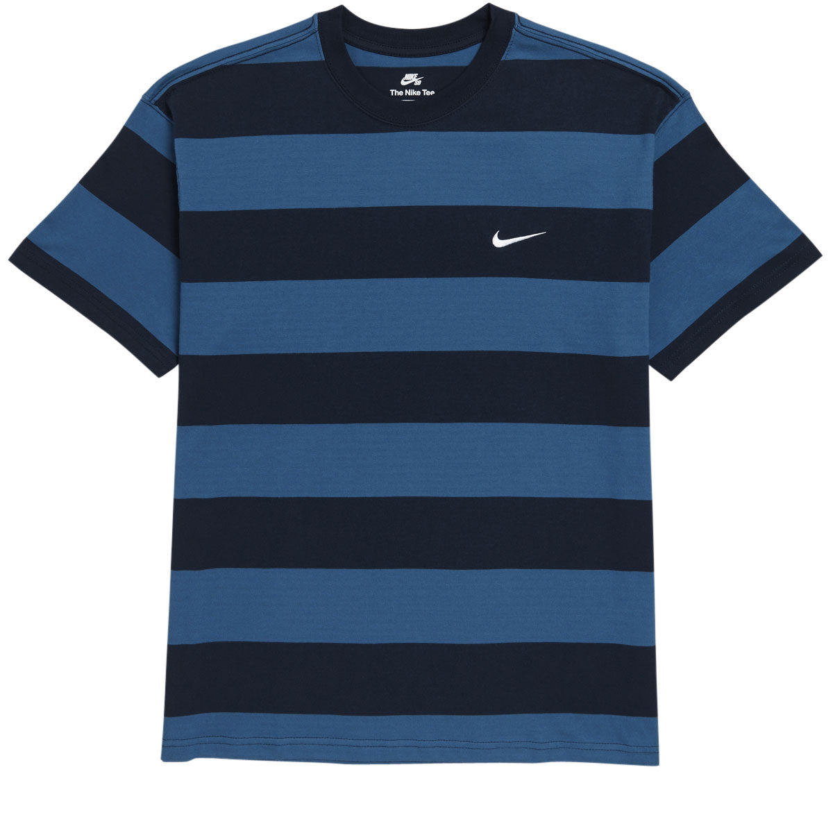 NIKE SB APPAREL STRIPED NAVY/BLACK TEE