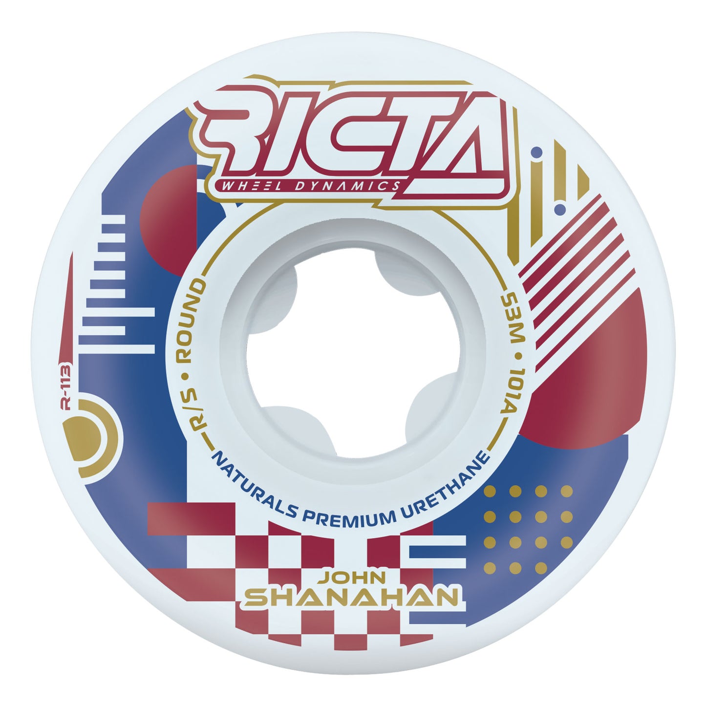RICTA WHEELS SHANAHAN FLUX NATURALS WHITE ROUND 53MM