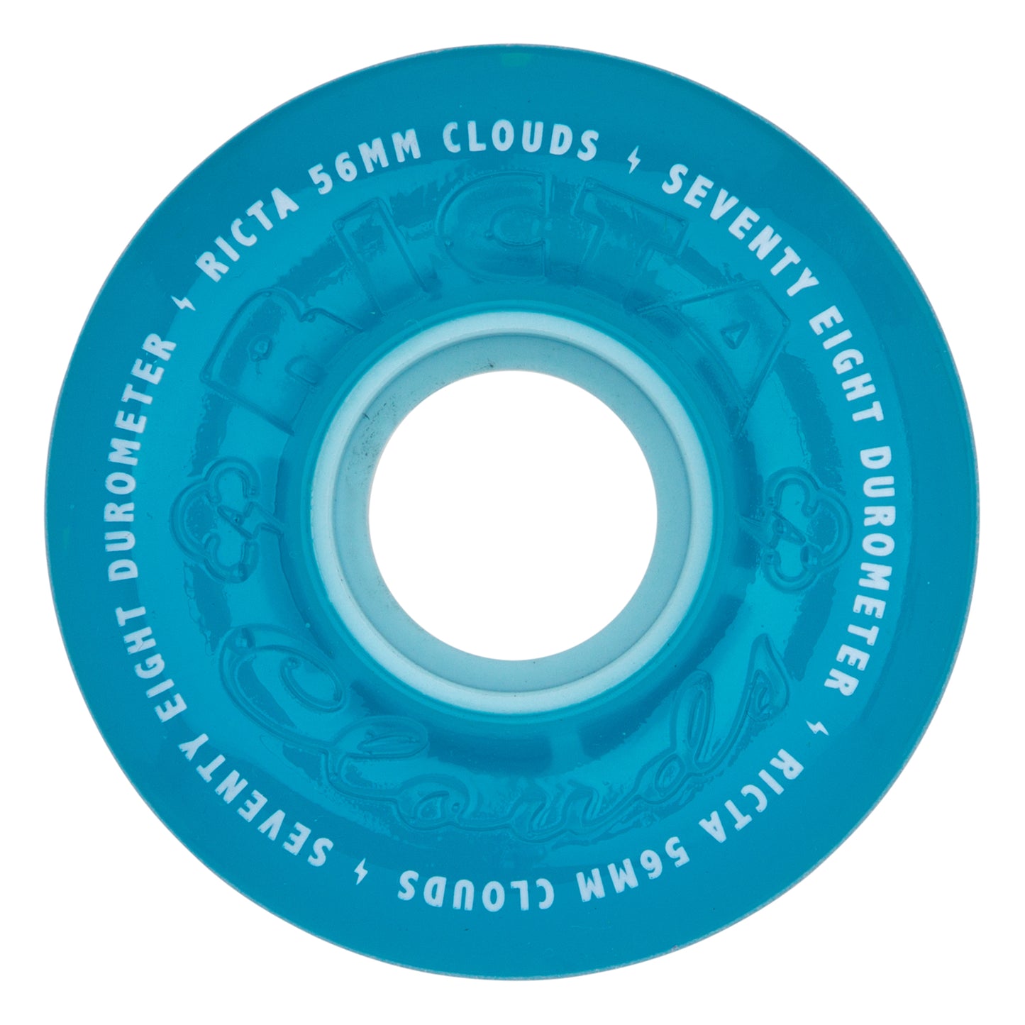RICTA WHEELS CLOUDS TRANSPARENT BLUE 78A 56MM