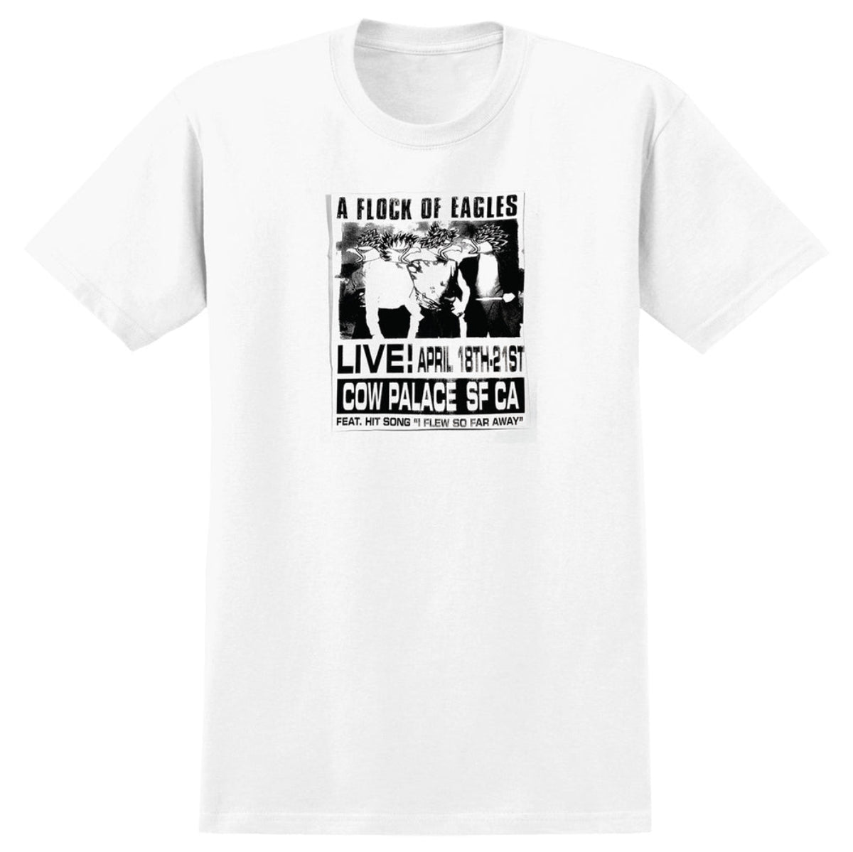 ANTIHERO SKATEBOARDS FLOCK OF EAGLES TEE WHITE/BLACK