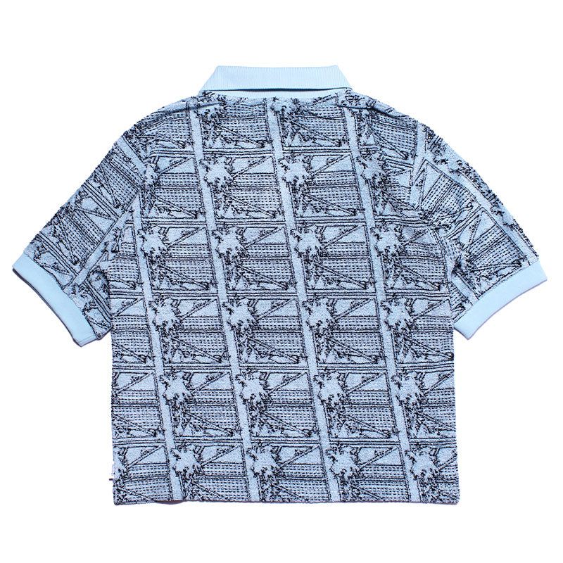 RASSVET / PACCBET MIAMI TERRY POLO KNIT LIGHT BLUE