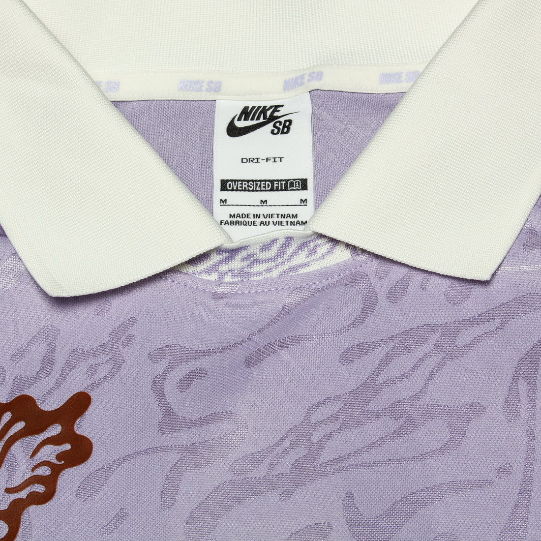 NIKE SB DRI FIT JACQUARD JERSEY PURPLE