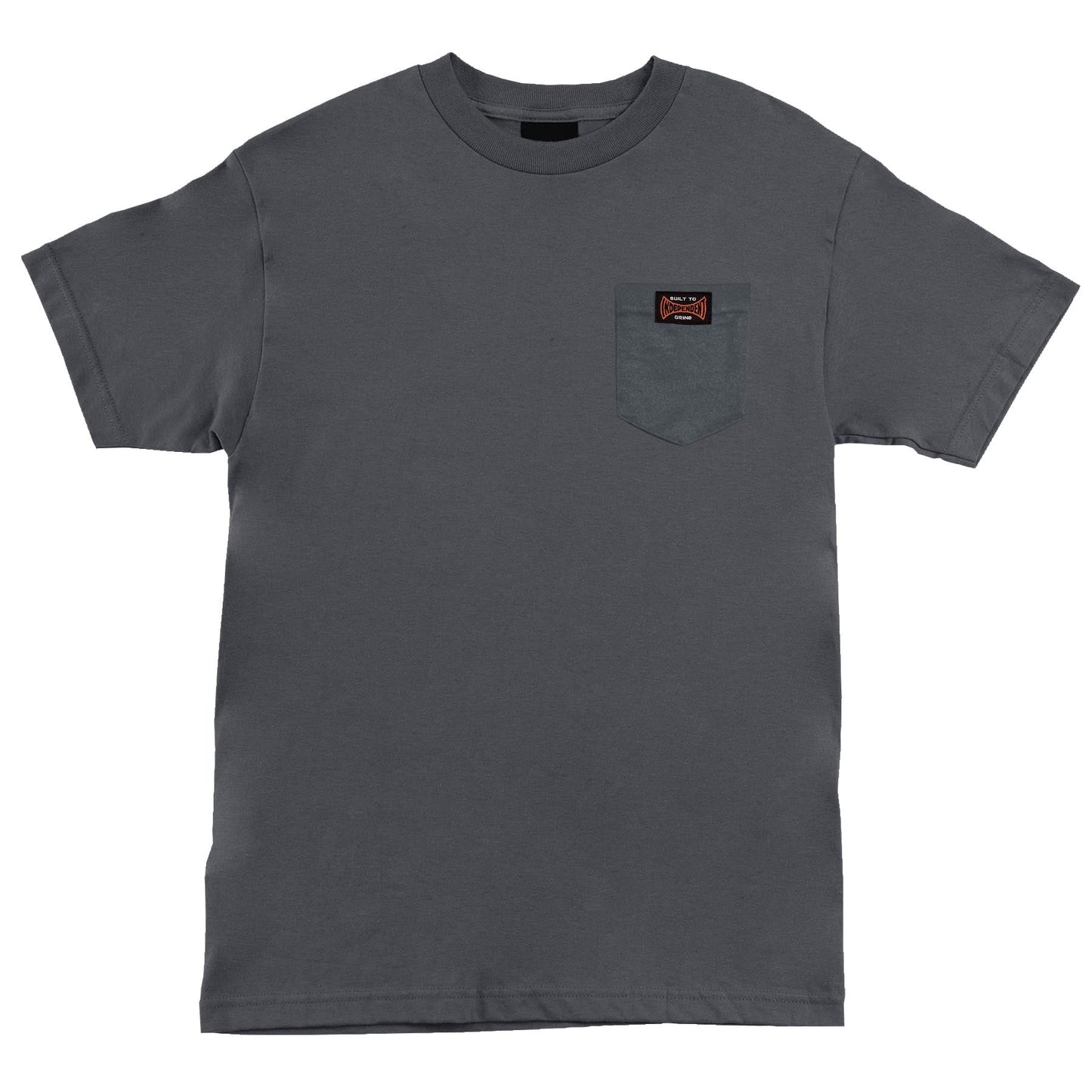 INDEPENDENT TRUCK CO BTG POCKET TEE CHARCOAL