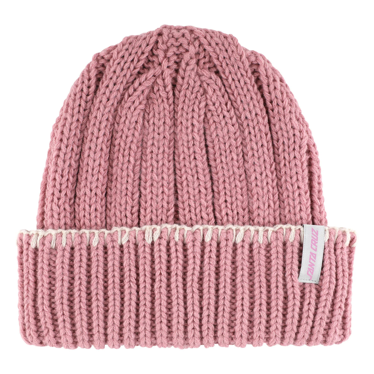 SANTA CRUZ COZY KNIT LONG SHOREMAN WOMENS BEANIE PINK