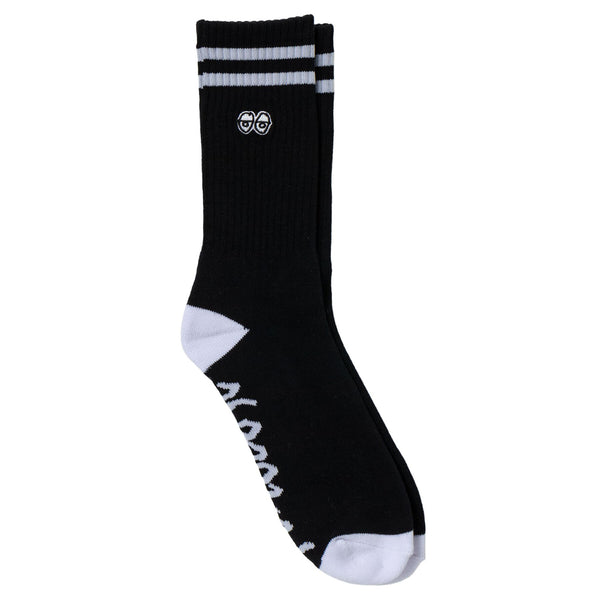 KROOKED SKATEBOARDS EYES EMB SOCKS BLK/WHITE