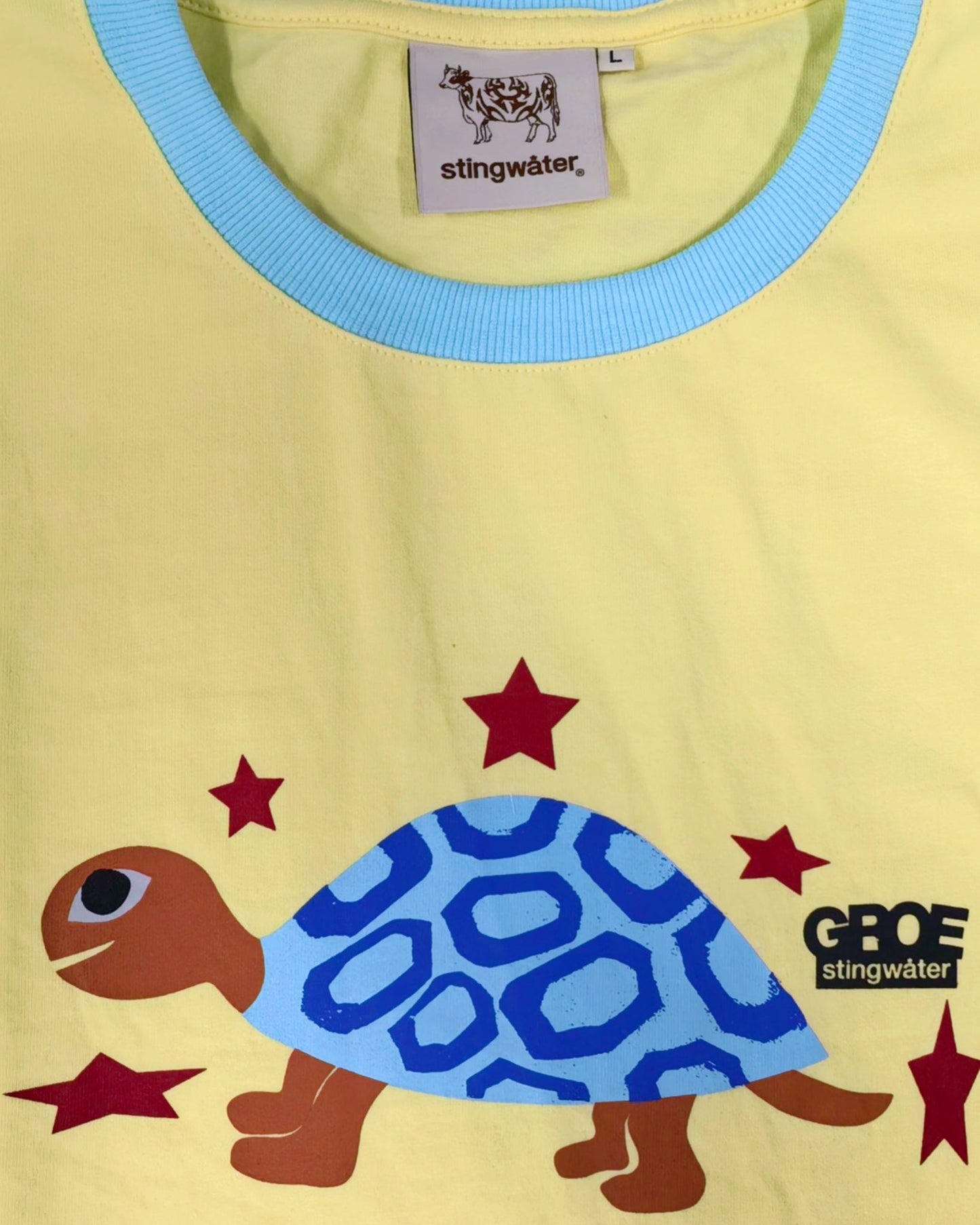 STINGWATER TURTLE RINGER TEE YELLOW
