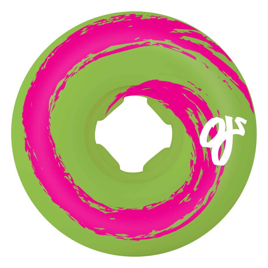 OJ WHEELS 45MM SWAMP WHEELS PINK GREEN SWIRL 99A