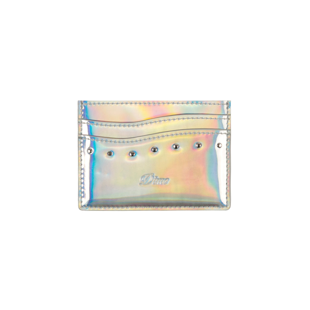 DIME MTL STUDDED CARDHOLDER HOLOGRAPHIC – Olympia Skateshop