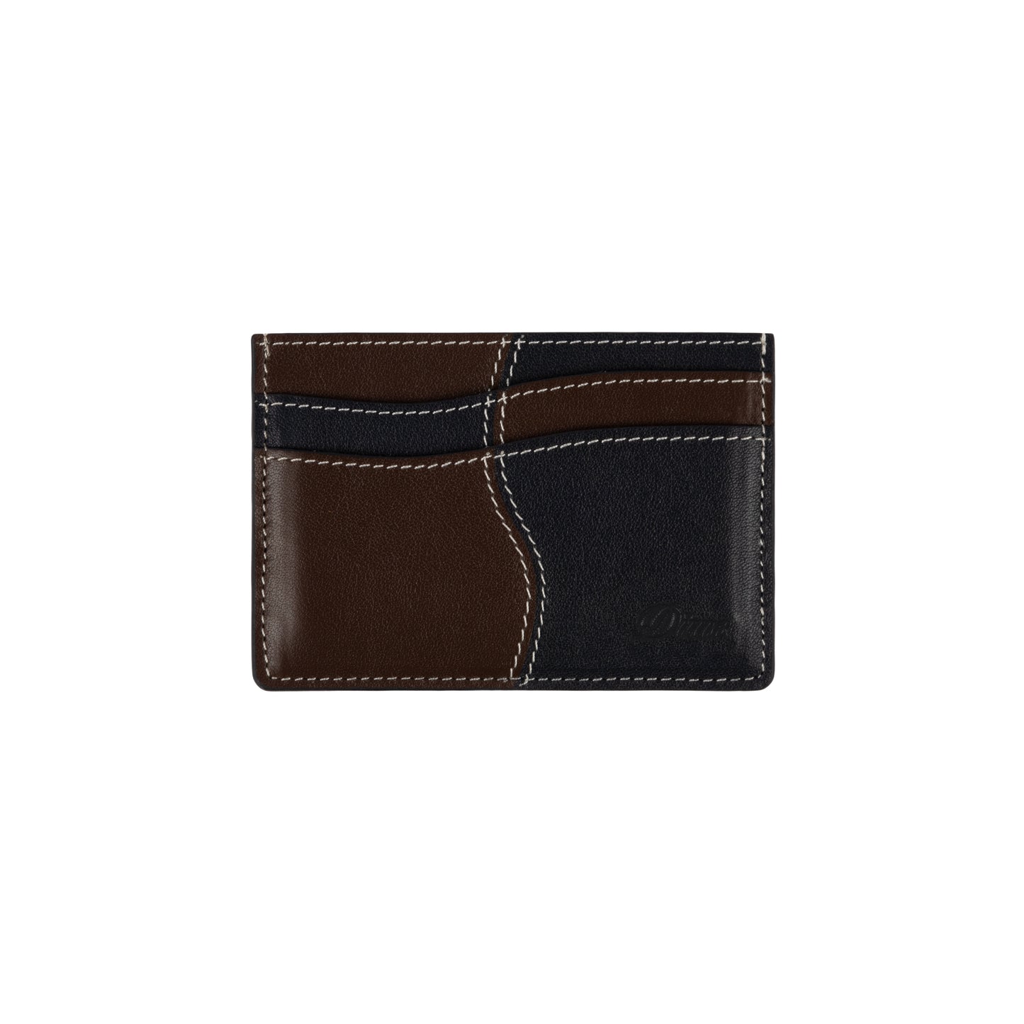 DIME MTL WAVE LEATHER CARD HOLDER BLACK