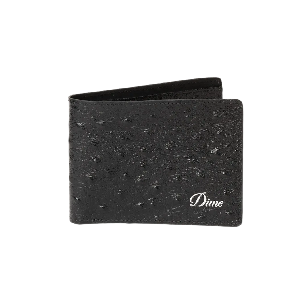 DIME MTL FAUXSTRICH WALLET BLACK