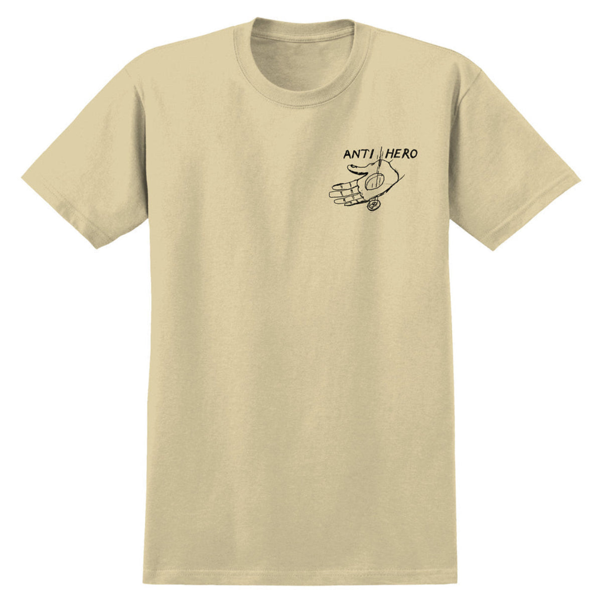 ANTIHERO SKATEBOARDS EXPRESSIONS HAND TEE CREAM