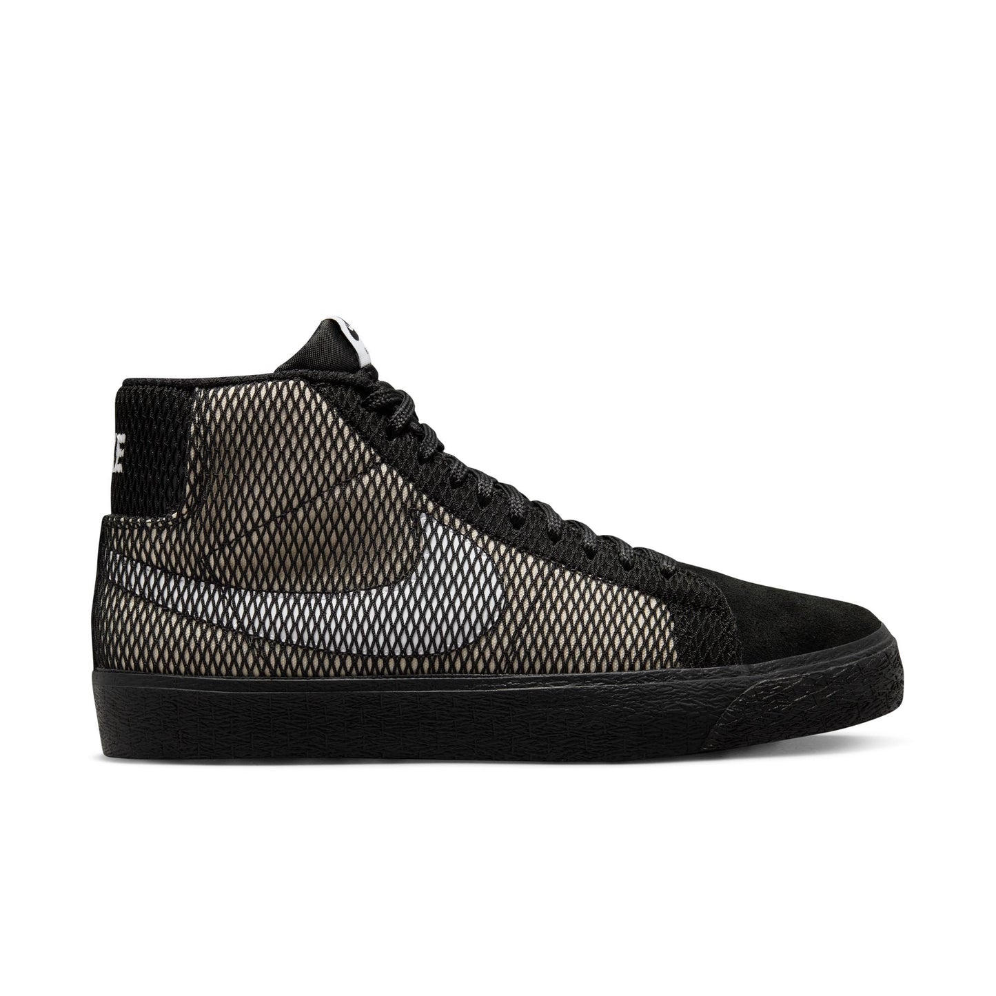 NIKE SB ZOOM BLAZER MID PRM MESH BLACK/WHITE