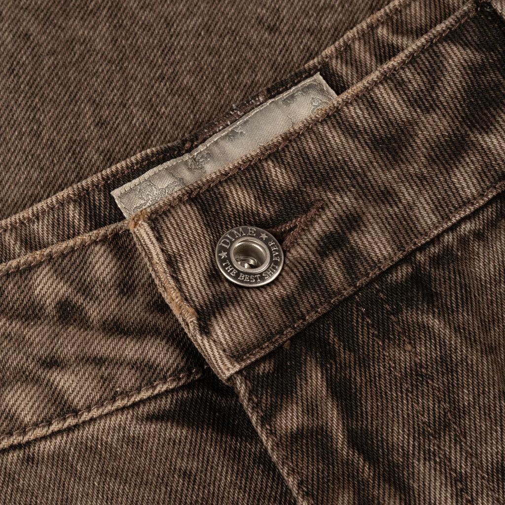 DIME MTL CLASSIC RELAXED DENIM PANTS FADED BROWN