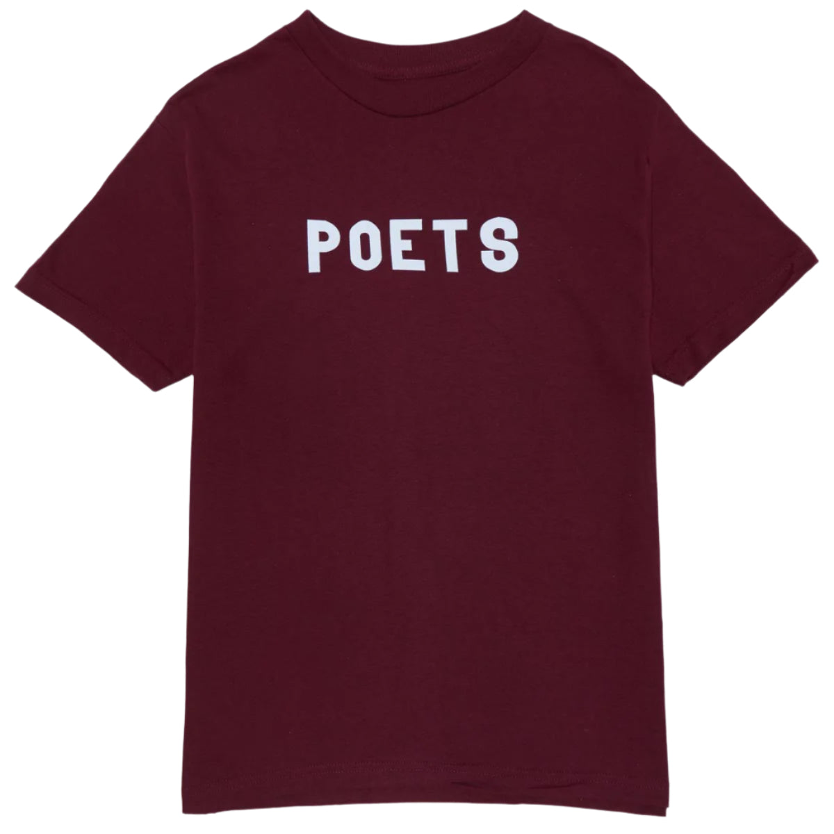 POETS BRAND OG FLOCKED TEE MAROON